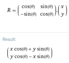 rotation matrix 2D