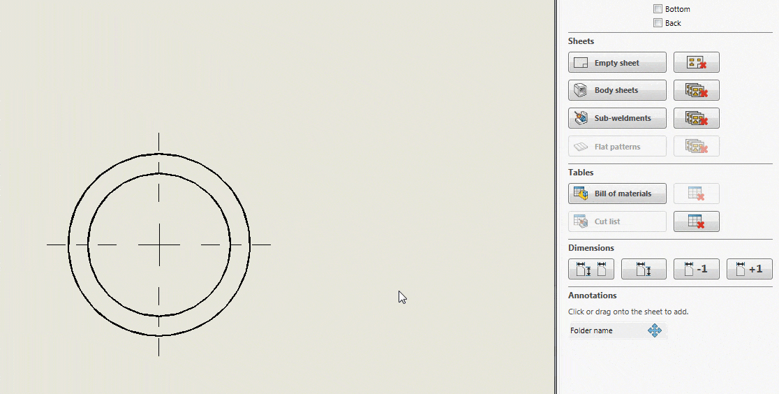 Add view dimensions